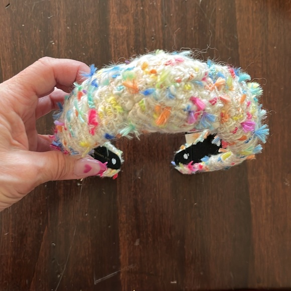 Lele Sadoughi Multicolor Boucle Knotted Headband Rainbow Confetti NWT - Picture 5 of 9
